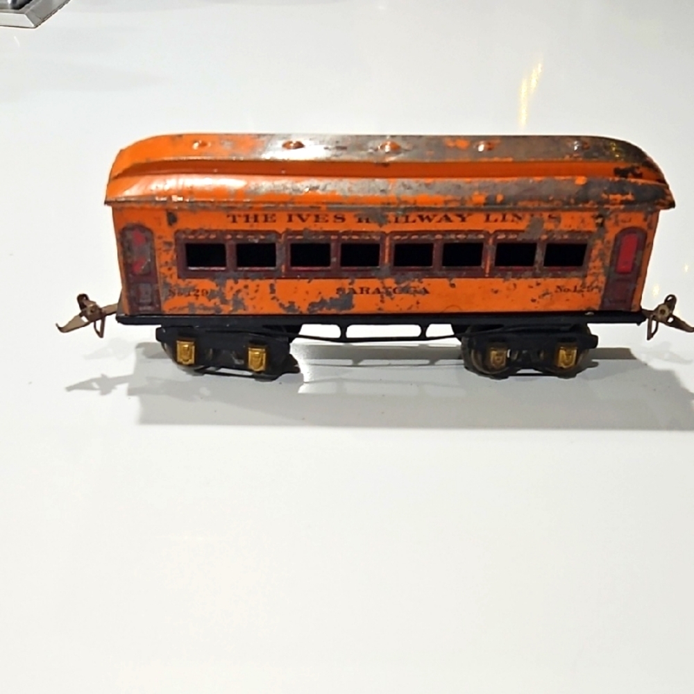 Vintage Orange Train Car. American Flyer #129. Prewar.